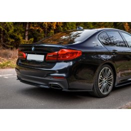 Накладка сплиттер на задний бампер на BMW 5 G30 / G31 M-Pack